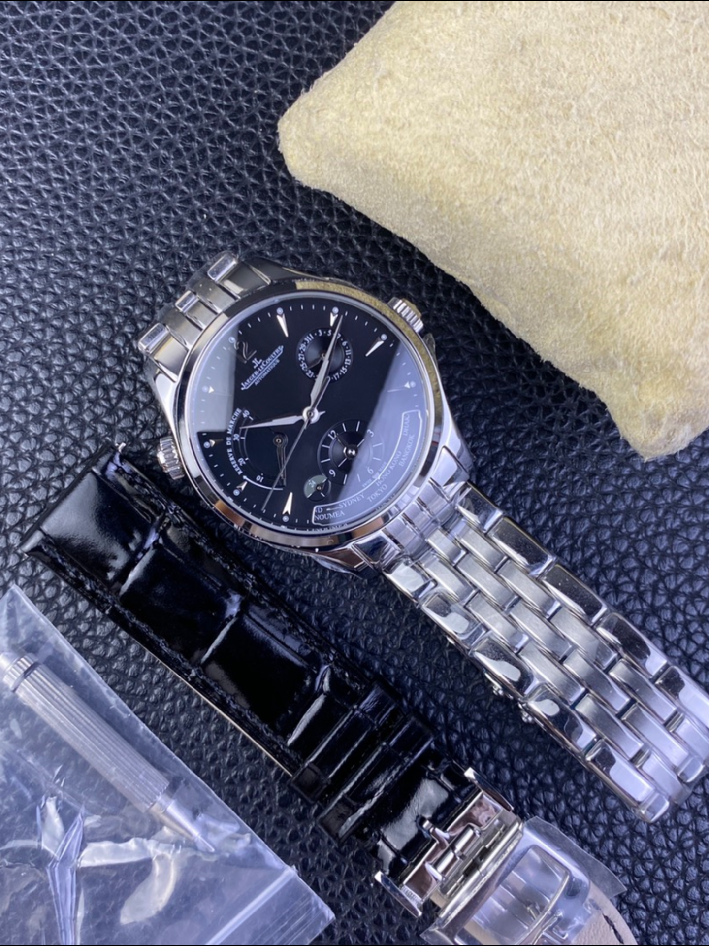 Jaeger-LeCoultre Master Geographic Power Reserve Watch (904L Stainless Steel Model) - Super Clone Watch - view 6