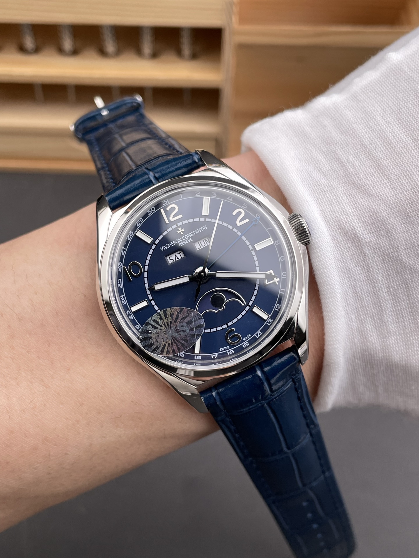 Vacheron Constantin Fiftysix Edition 904L Steel 1:1 Mriror Super Clone Blue Dial - view 10