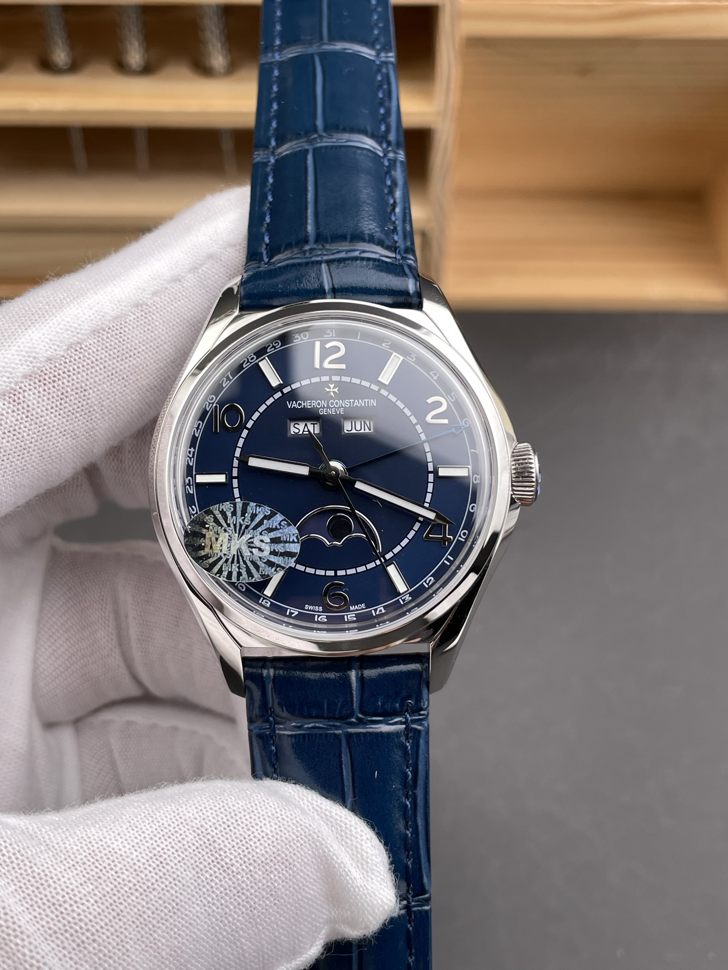 Vacheron Constantin Fiftysix Edition 904L Steel 1:1 Mriror Super Clone Blue Dial - view 2