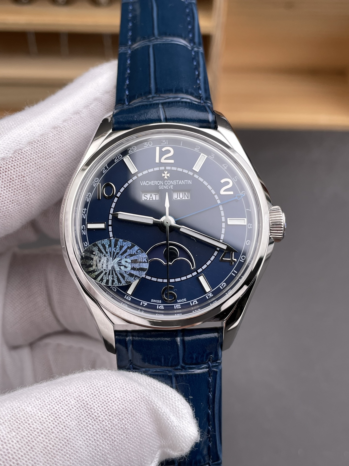 Vacheron Constantin Fiftysix Edition 904L Steel 1:1 Mriror Super Clone Blue Dial - view 3