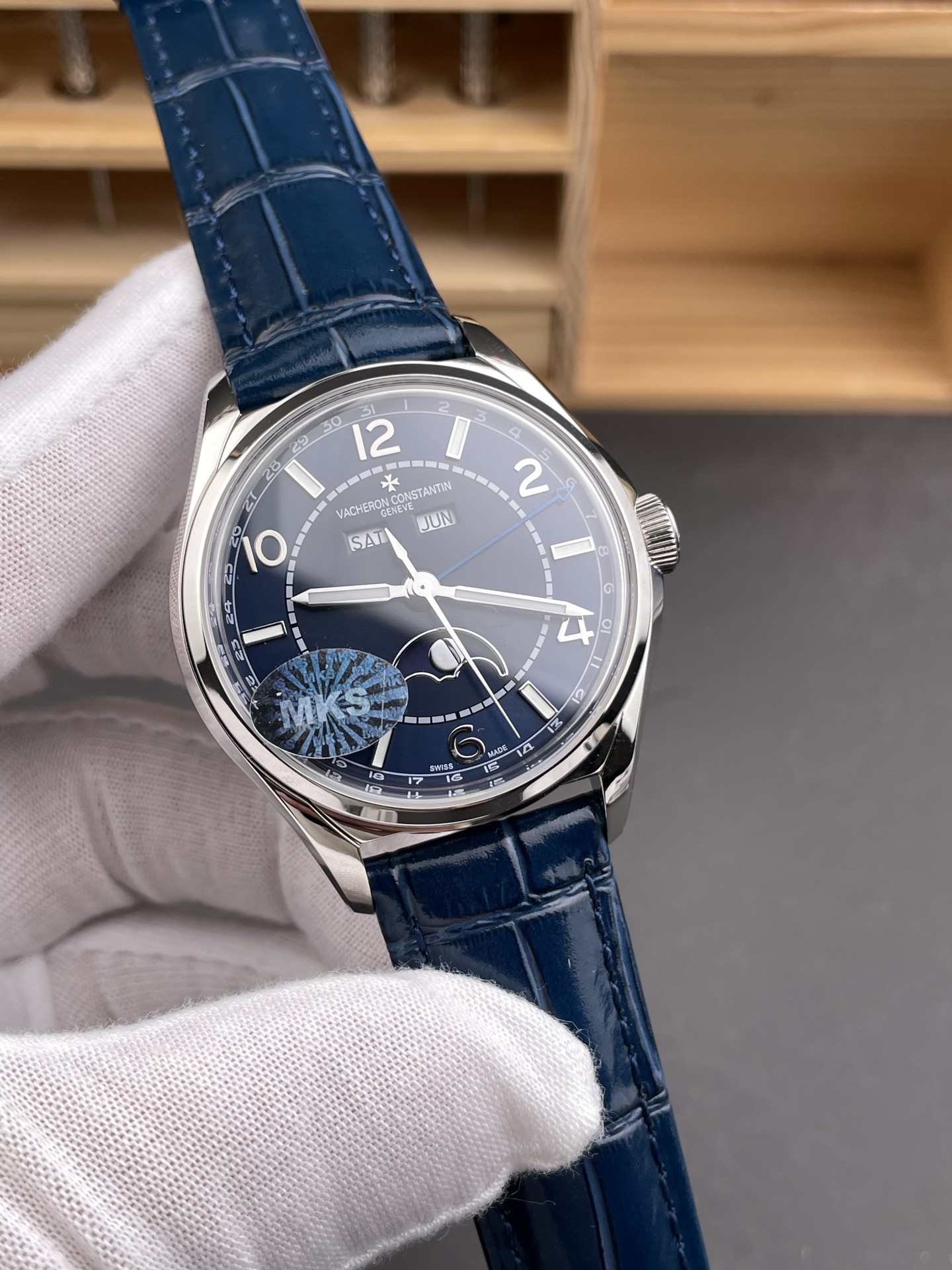 Vacheron Constantin Fiftysix Edition 904L Steel 1:1 Mriror Super Clone Blue Dial - view 4