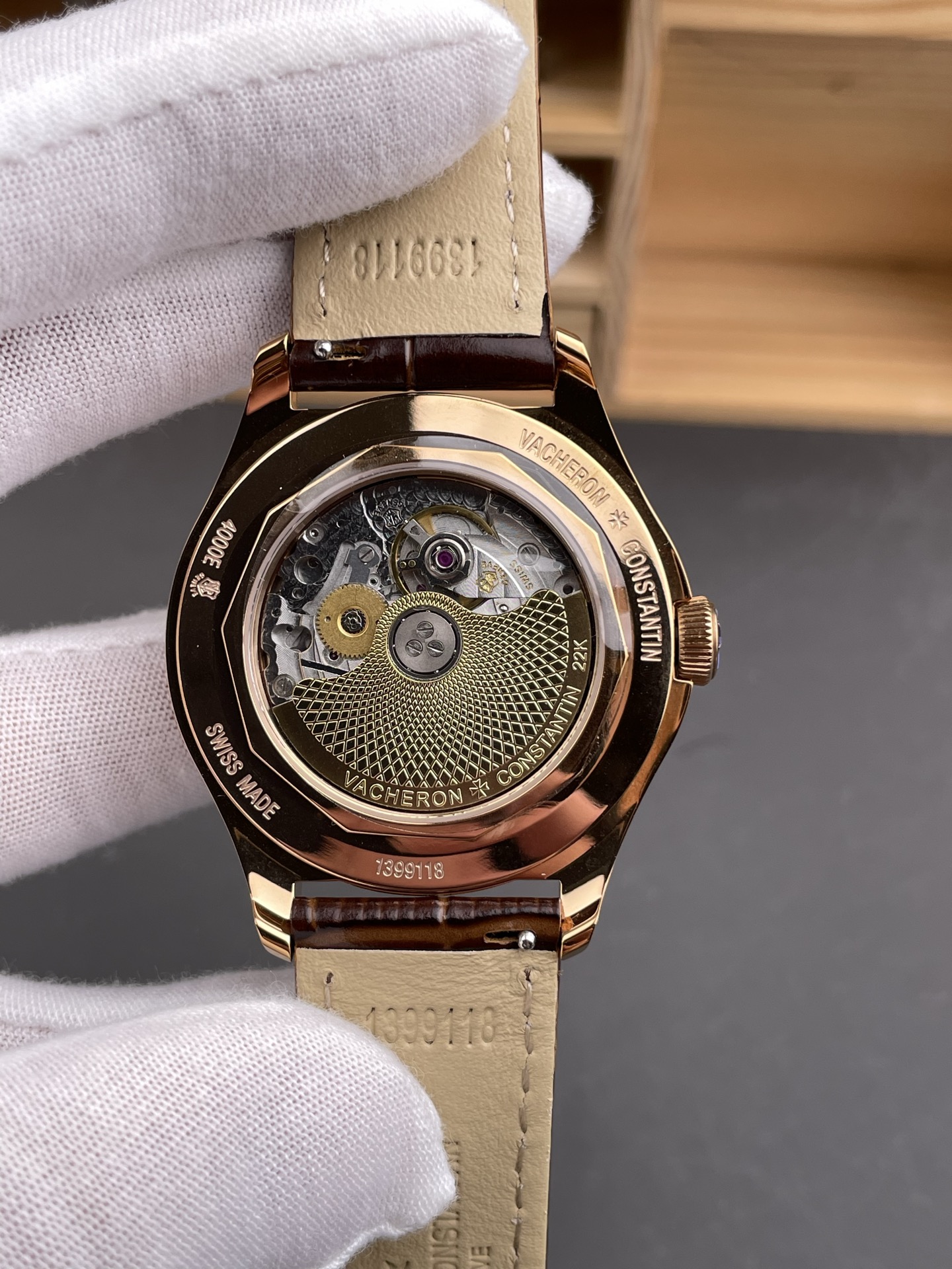 Vacheron Constantin Fiftysix Edition Rose Gold Watch 904L Steel 1:1 Mriror Super Clone Black Dial - view 5