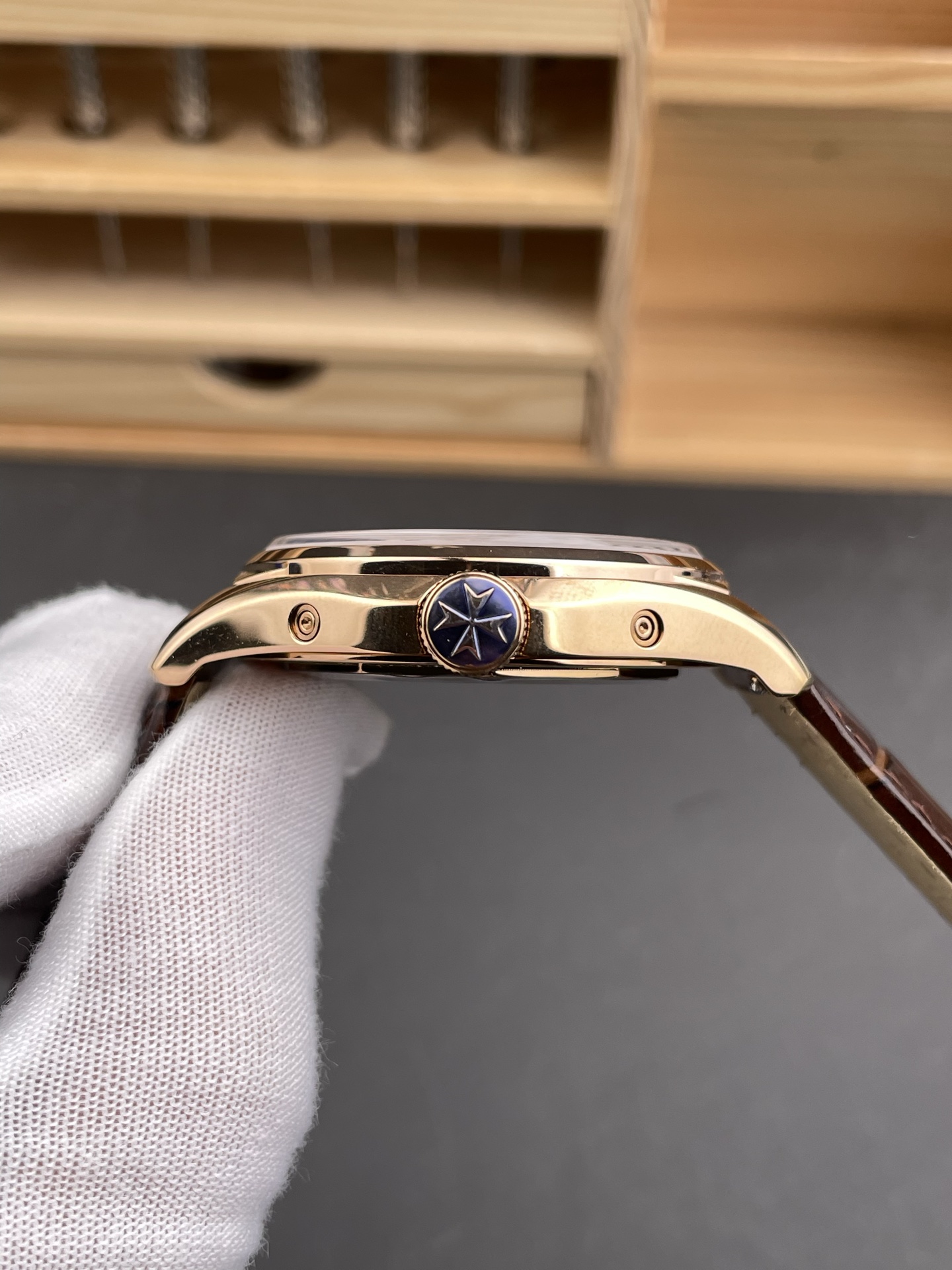 Vacheron Constantin Fiftysix Edition Rose Gold Watch 904L Steel 1:1 Mriror Super Clone Black Dial - view 7