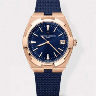Vacheron Constantin Super Clone Overseas Edition Rose Gold Casing Rubber Stra - view 1