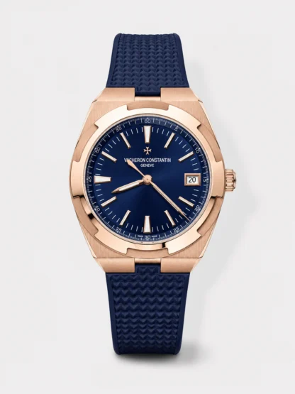 Vacheron Constantin Super Clone Overseas Edition Rose Gold Casing Rubber Stra - view 1