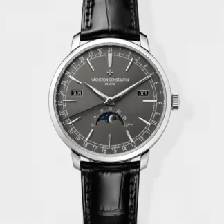 Vacheron Constantin Traditionelle Complete Calendar White Gold Plating Grey Dial Swiss Super Clone - view 1