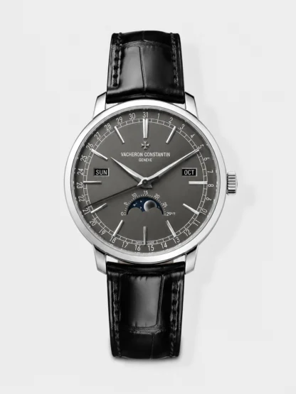 Vacheron Constantin Traditionelle Complete Calendar White Gold Plating Grey Dial Swiss Super Clone - view 1