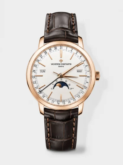 Vacheron Constantin Traditionelle Complete Calendar Rose Gold Plating White Dial Swiss Super Clone - view 1