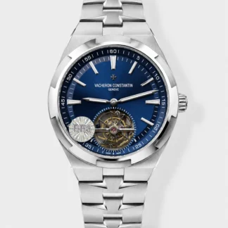 Vacheron Constantin Overseas Tourbillon Stainless Steel in Blue Dial Gold Strap 1:1 Mirror Super Clone - view 1