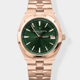 Vacheron Constantin Super Clone Overseas 1:1 Mirror Swiss Watch in Rose Green Steel Dial - view 1