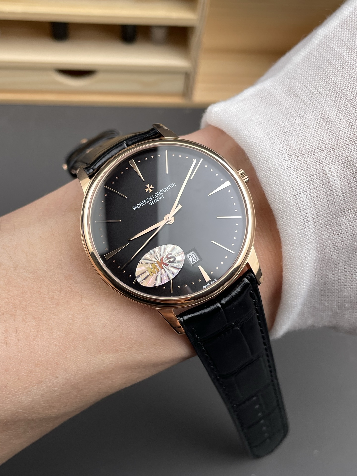 Vacheron Constantin Patrimony Rose Gold 1:1 Mirror Super Clone Watch 40MM 904L Steel - view 10