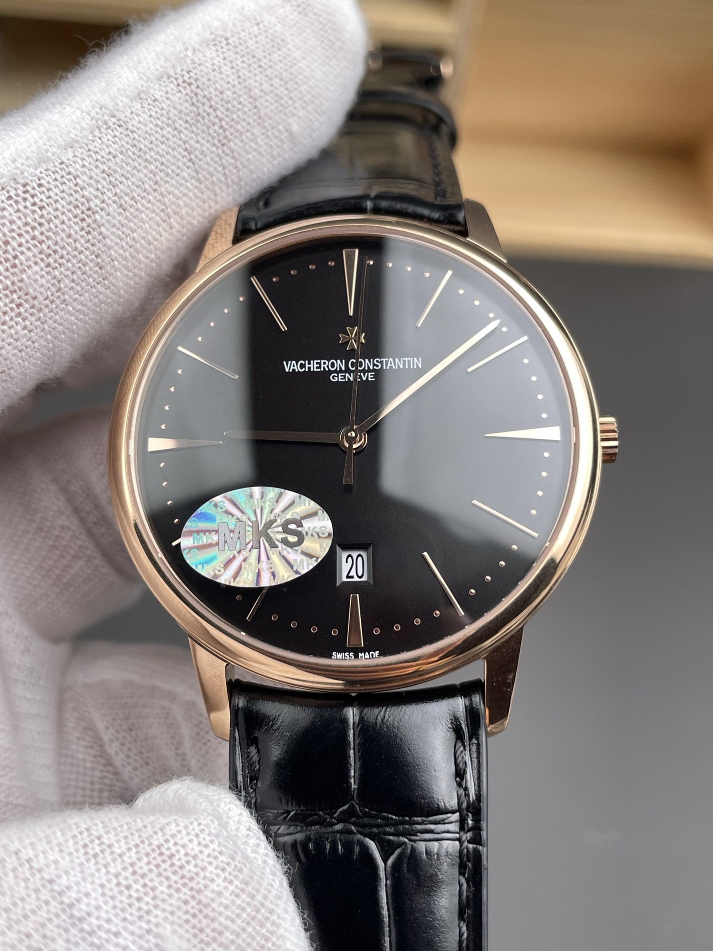 Vacheron Constantin Patrimony Rose Gold 1:1 Mirror Super Clone Watch 40MM 904L Steel - view 2