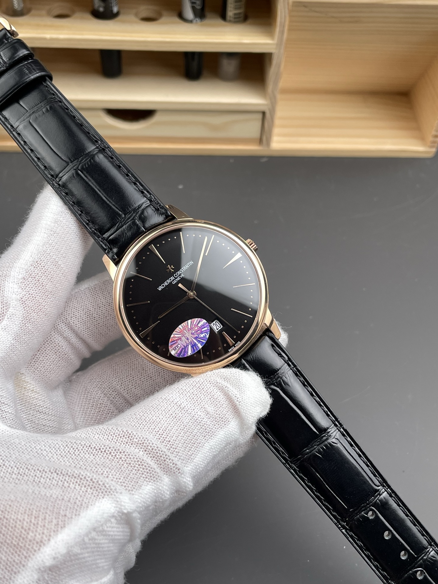 Vacheron Constantin Patrimony Rose Gold 1:1 Mirror Super Clone Watch 40MM 904L Steel - view 5