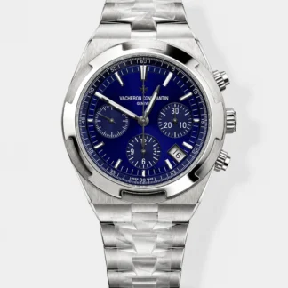 Vacheron Constantin Overseas Chronograph Blue Dial Swiss Super Clone Watch - Stainless Steel Strap - view 1