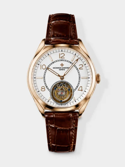 Vacheron Constantin Fiftysix Tourbillon Rose Gold Steel 1:1 Mriror Super Clone White Dial - view 1