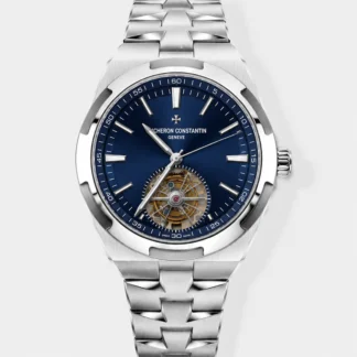 Vacheron Constantin Overseas Tourbillon Stainless Steel in Blue Dial Gold Strap 1:1 Mirror Super Clone - view 1
