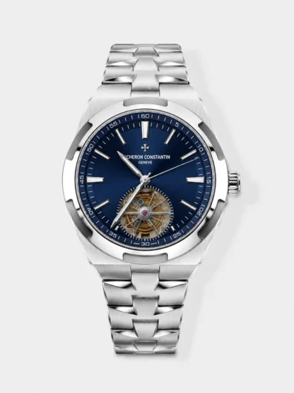 Vacheron Constantin Overseas Tourbillon Stainless Steel in Blue Dial Gold Strap 1:1 Mirror Super Clone - view 1