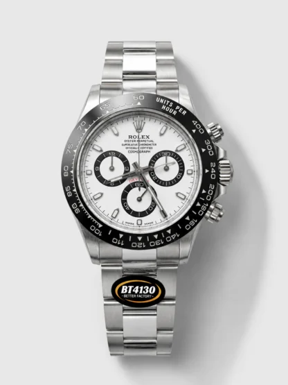Rolex Cosmograph Daytona M116500LN Original Cal.4130 Movement - 904L Steel Watch in White Dial - Super Clone Watch - view 1