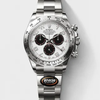 Rolex Cosmograph Daytona Panda M116519 Original Cal.4130 Movement - 904L Steel Watch White Dial - Super Clone Watch - view 1