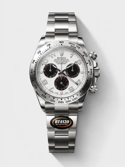 Rolex Cosmograph Daytona Panda M116519 Original Cal.4130 Movement - 904L Steel Watch White Dial - Super Clone Watch - view 1