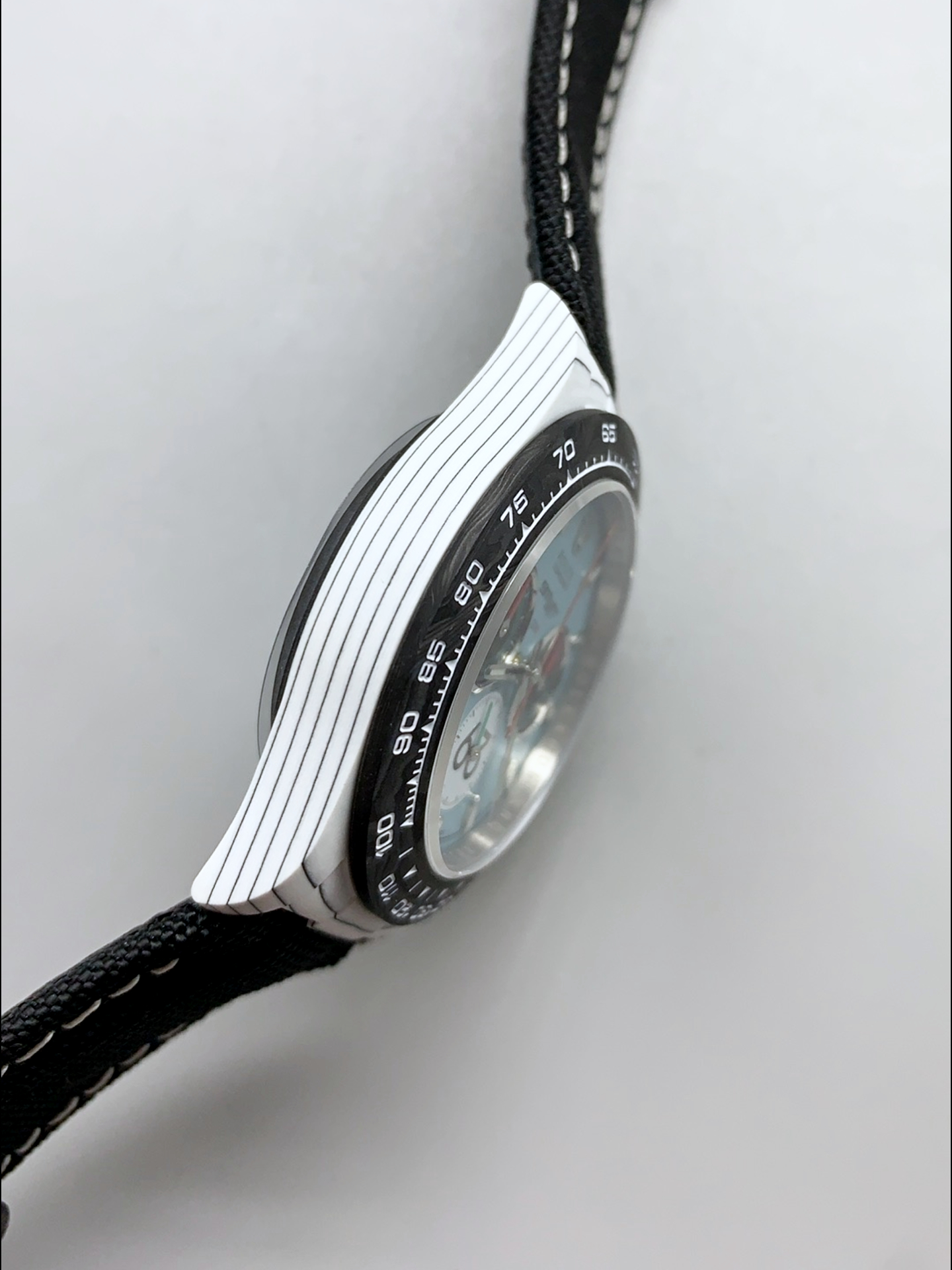 Rolex Daytona DiW Ferrari Tiffany Dial Edition Watch - Lightweight Forged Cabon Casing - Super Clone Watch - view 9
