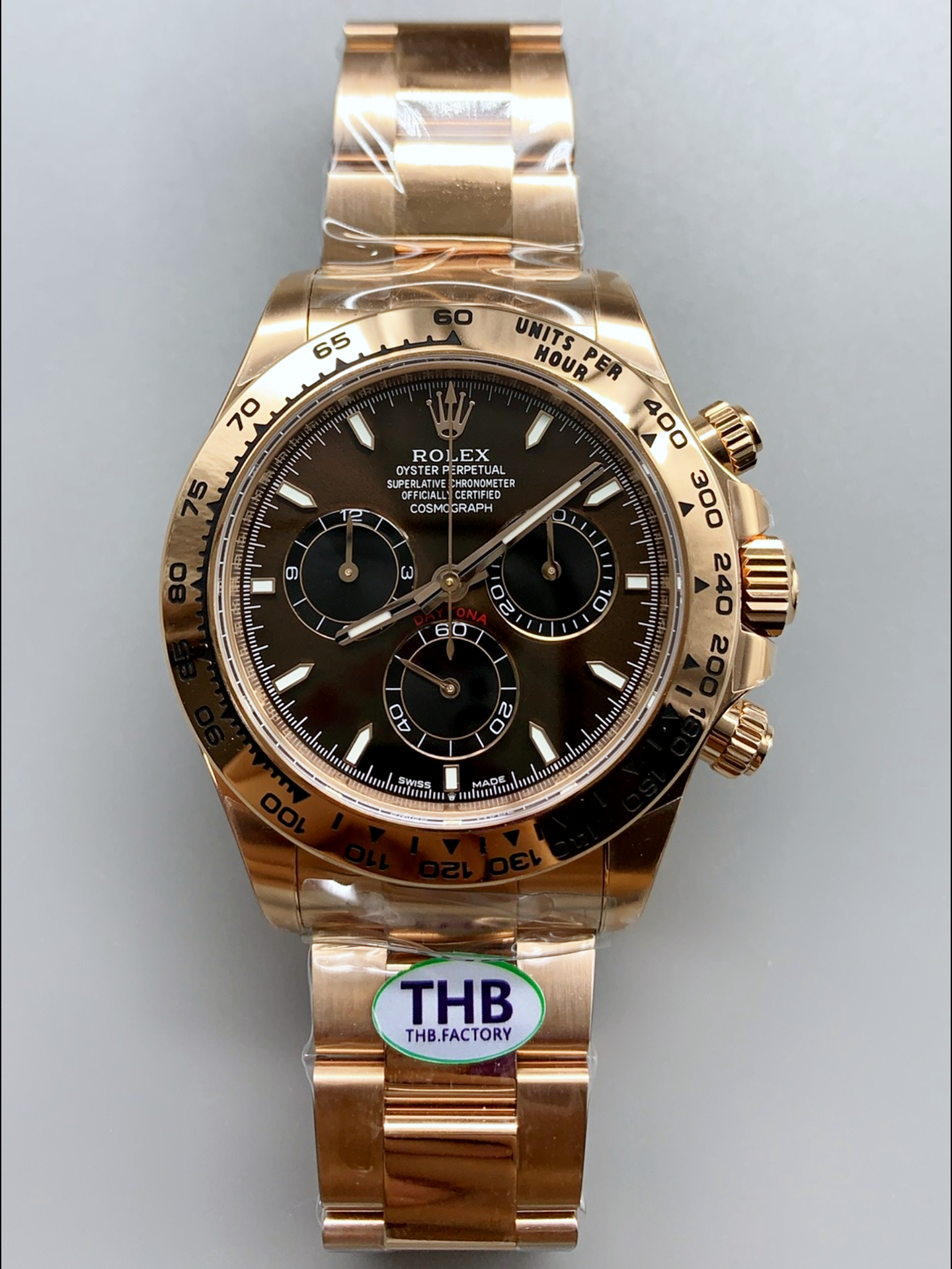 Rolex Daytona 116505 Rose Gold Original Cal.4131 Movement - 1:1 Mirror 904L Steel Watch - Super Clone Watch - view 2
