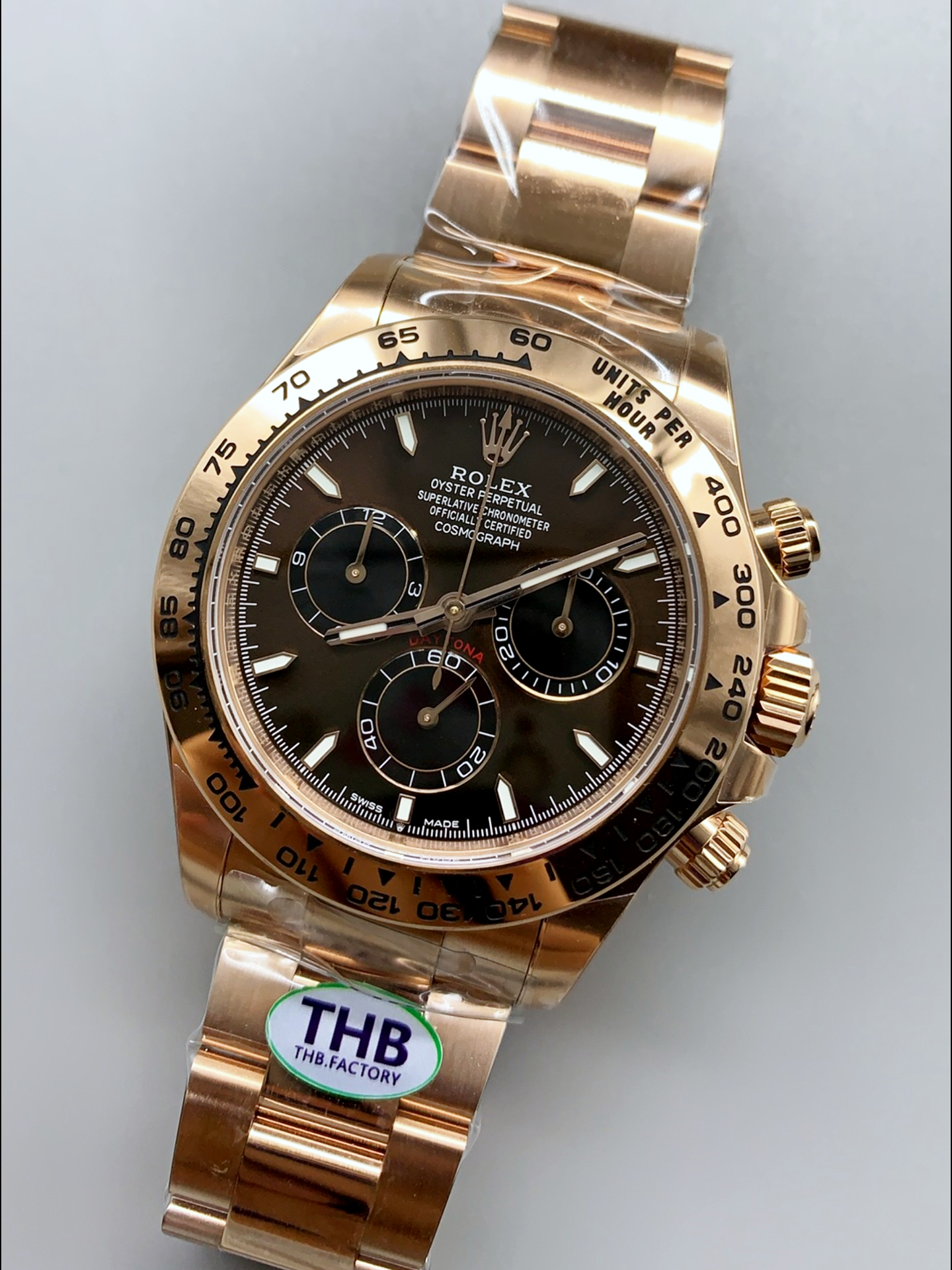 Rolex Daytona 116505 Rose Gold Original Cal.4131 Movement - 1:1 Mirror 904L Steel Watch - Super Clone Watch - view 4