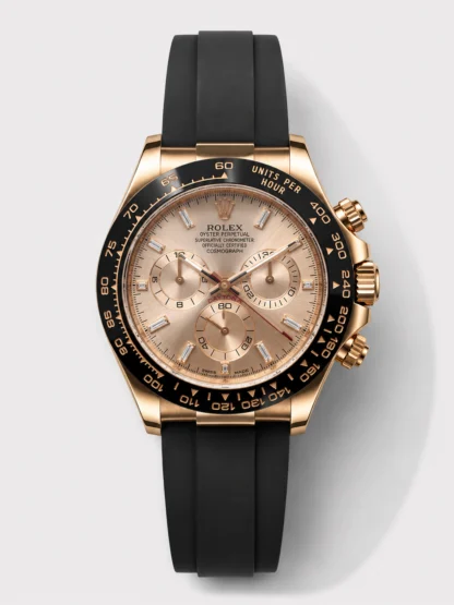 Rolex Cosmograph Daytona M116515ln-0061 Rose Gold Sundust Dial Original Cal.4130 Movement - 904L Steel Watch - Super Clone Watch - view 1