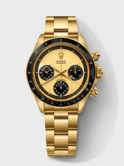 Rolex Daytona 6263 Cosmograph Gold Dial in Gold Case - Super Clone Watch - view 1