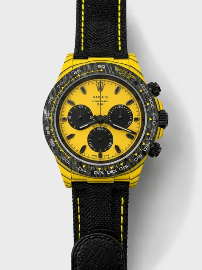 Rolex Cosmograph Daytona DiW BUMBLEBEE Edition Carbon Fiber Watch - Cal.4130 Movement - Super Clone Watch - view 1
