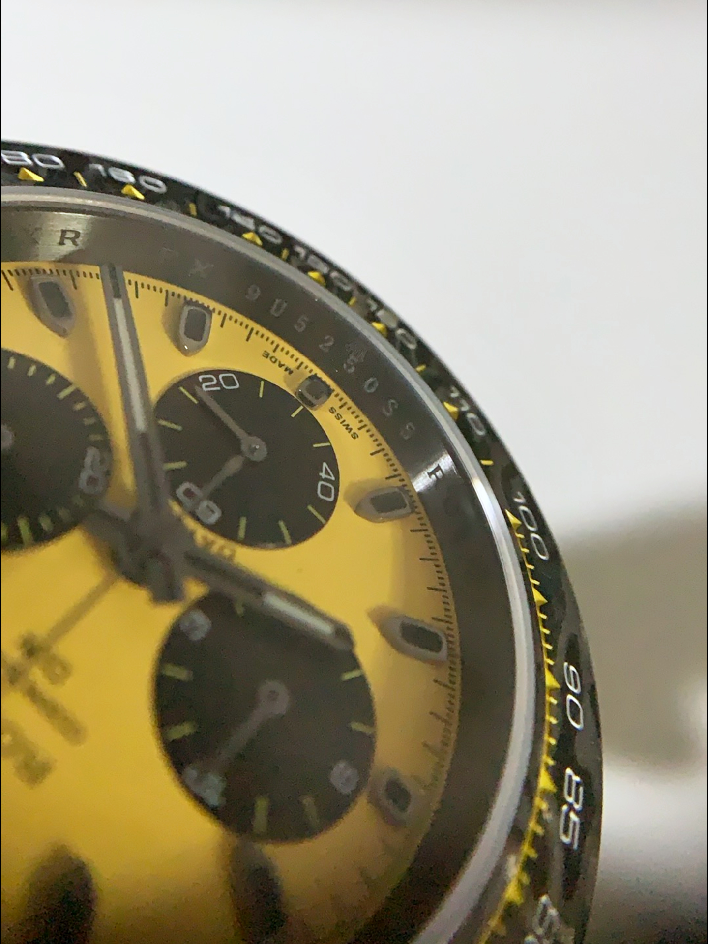 Rolex Cosmograph Daytona DiW BUMBLEBEE Edition Carbon Fiber Watch - Cal.4130 Movement - Super Clone Watch - view 4