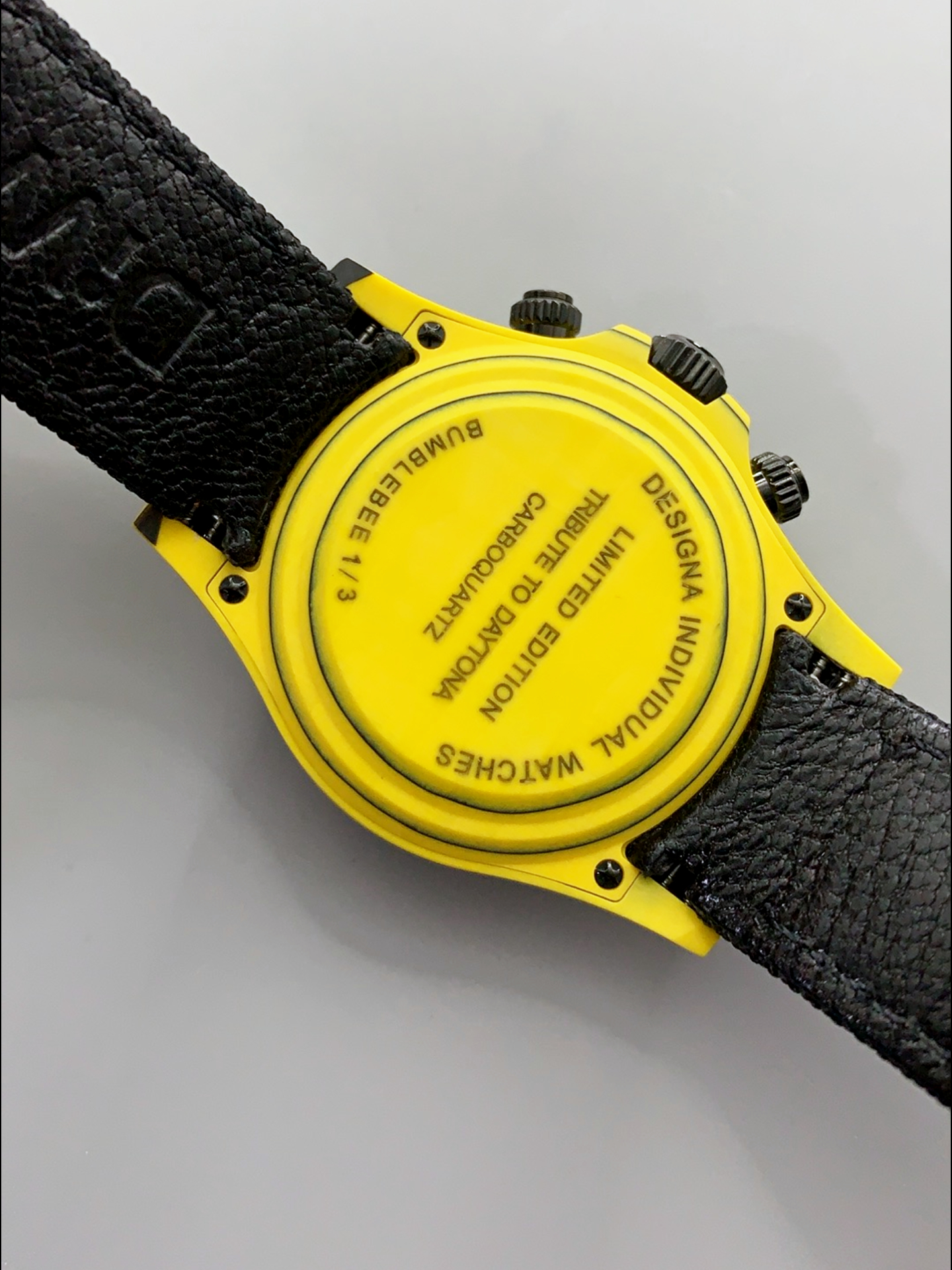 Rolex Cosmograph Daytona DiW BUMBLEBEE Edition Carbon Fiber Watch - Cal.4130 Movement - Super Clone Watch - view 6