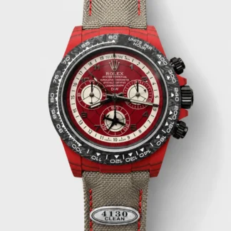 Rolex Daytona Edition Watch in Red Dial Red Carbon Casing 1:1 Mirror Super Clone - view 1