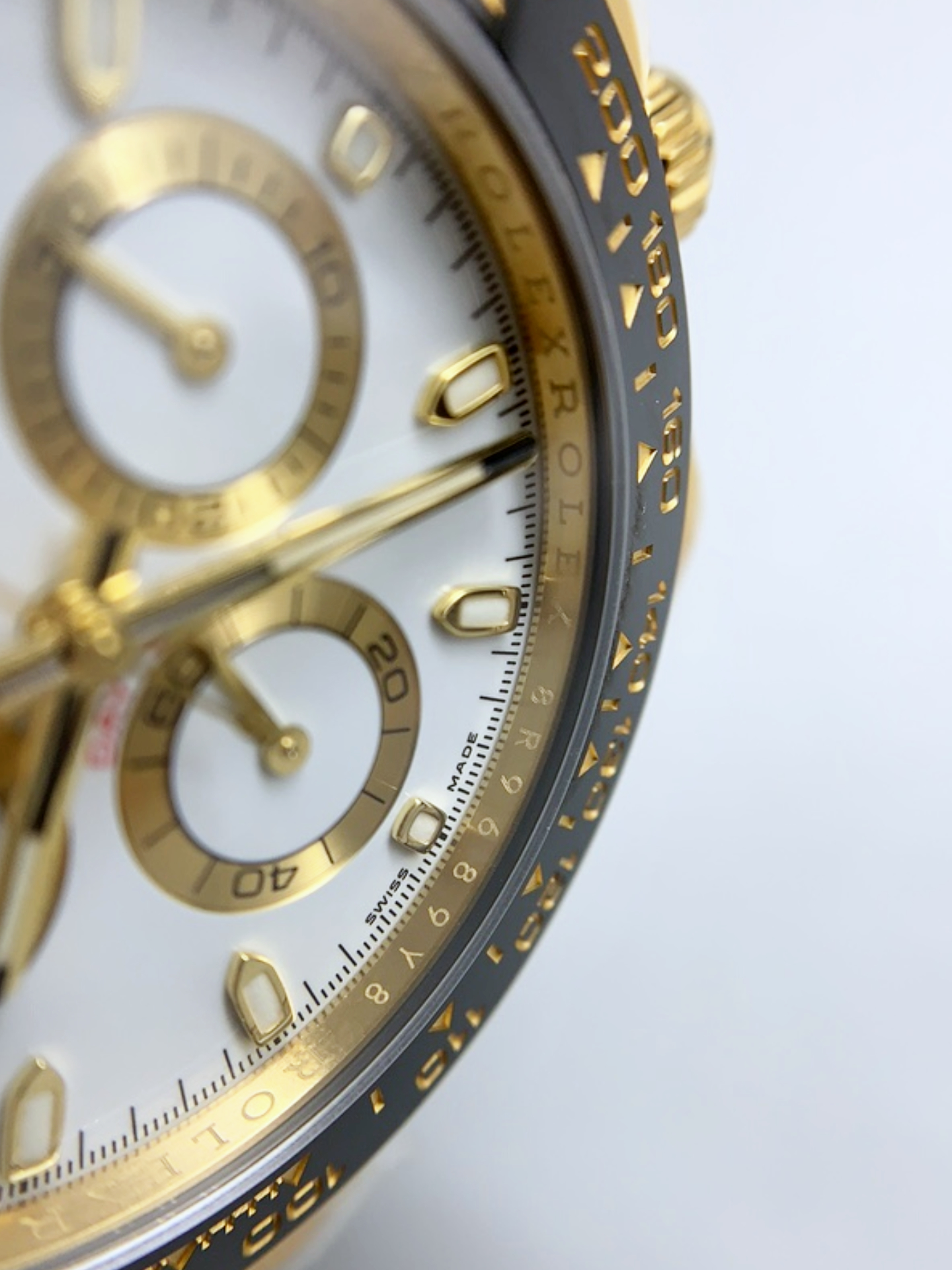 Rolex Daytona 116518-1 Yellow Gold Original Cal.4130 Movement - 1:1 Mirror 904L Steel Watch - Super Clone Watch - view 6
