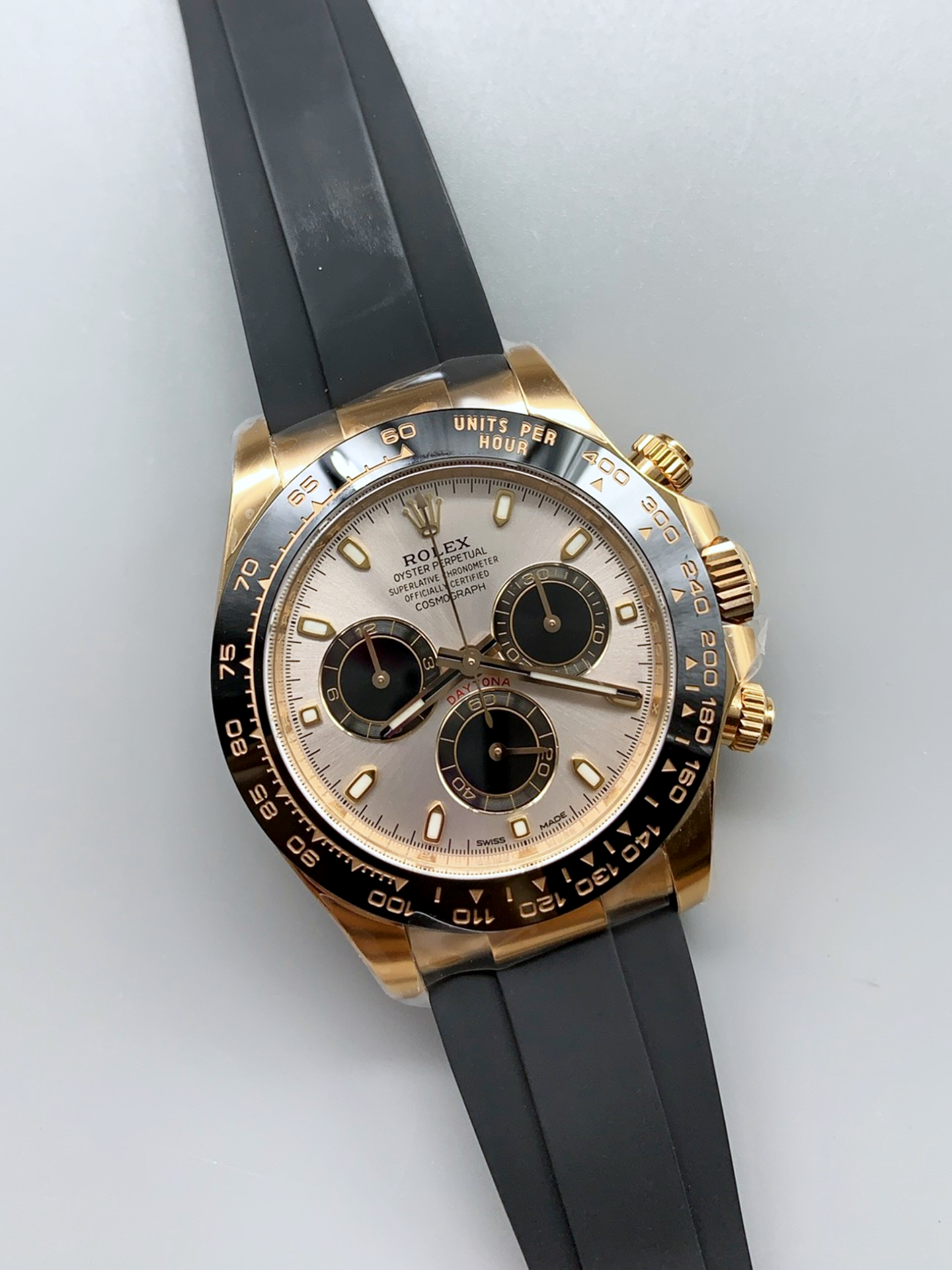 Rolex Cosmograph Daytona M116515LN-0059 Rose Gold Original Cal.4130 Movement - 904L Steel Watch - Super Clone Watch - view 3