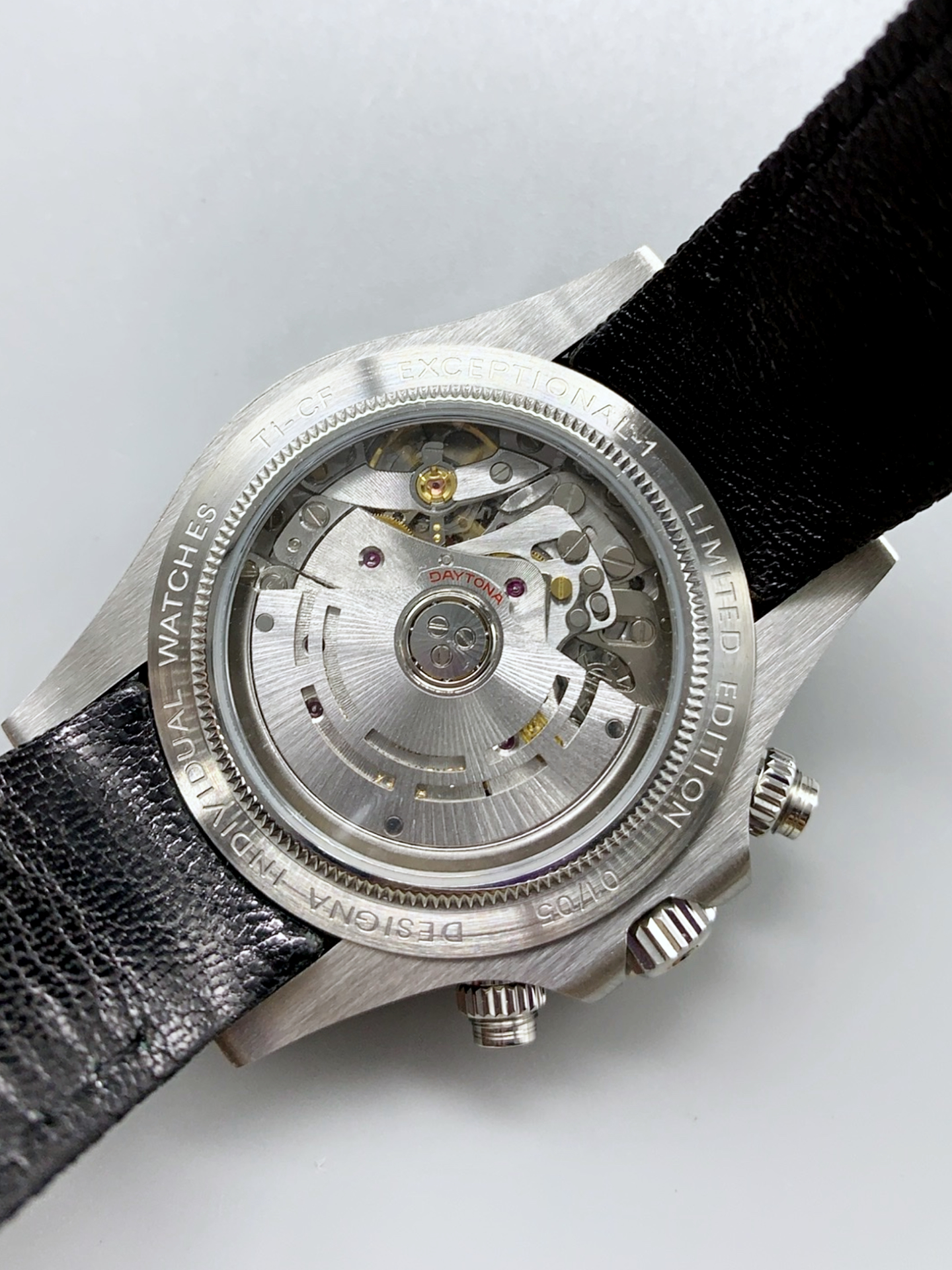 Rolex Daytona Super Clone DiW Exceptional-1 Stainless Steel Watch in Black Carbon Dial 1:1 Mirror Watch - view 5