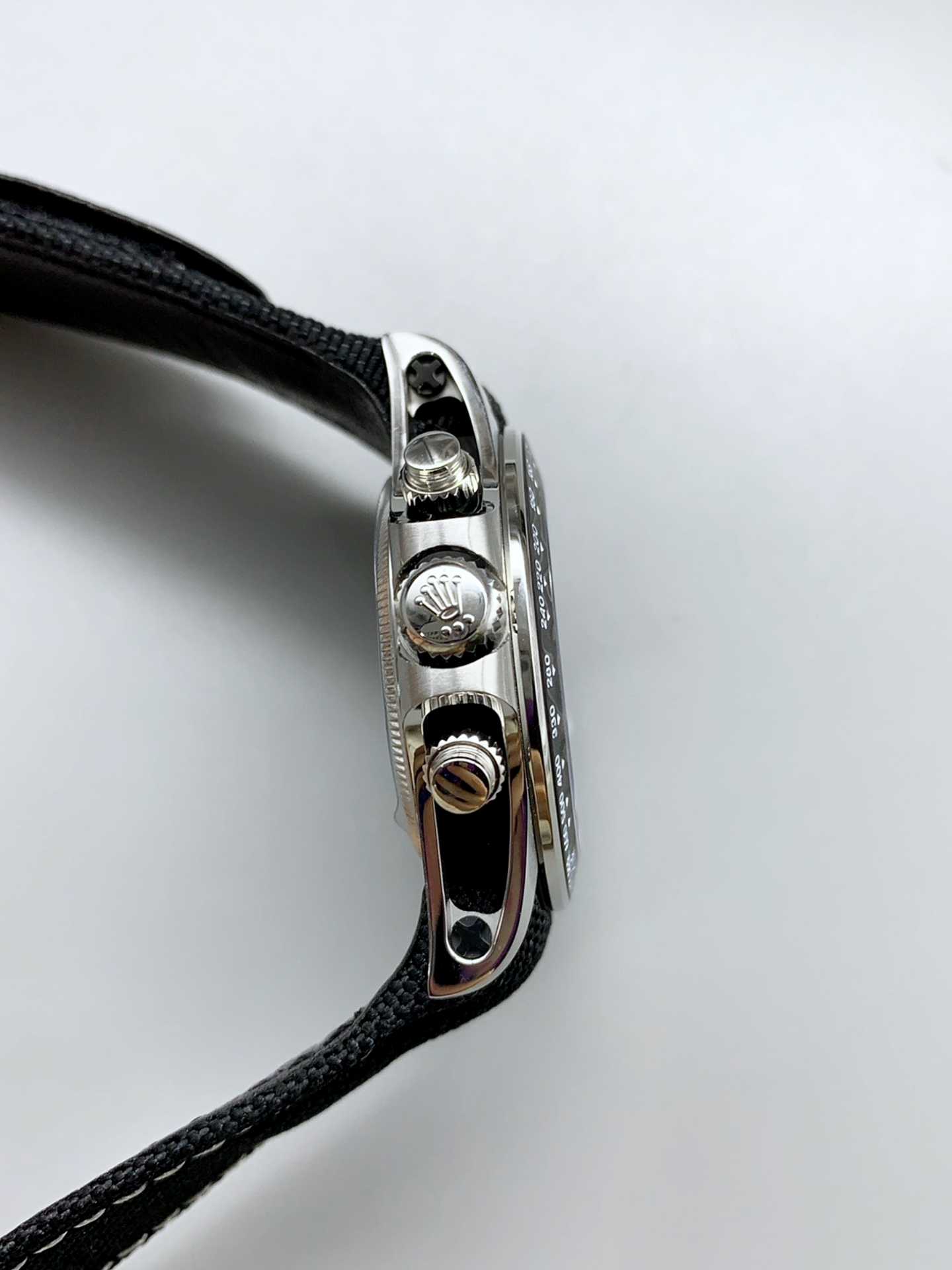 Rolex Daytona Super Clone DiW Exceptional-1 Stainless Steel Watch in Black Carbon Dial 1:1 Mirror Watch - view 6