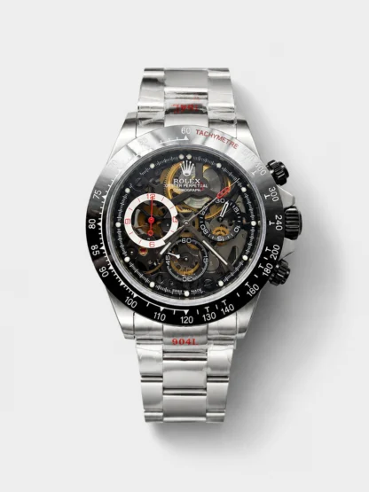 Rolex Daytona Super Clone Artisans De Geneve Stainless Steel Watch Black Ceramic Bezel Watch - view 1