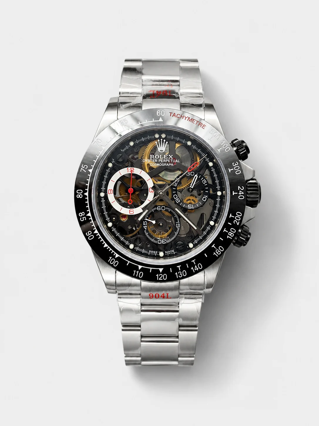 Rolex Daytona Super Clone Artisans De Geneve Stainless Steel Watch Black Ceramic Bezel Watch - view 1
