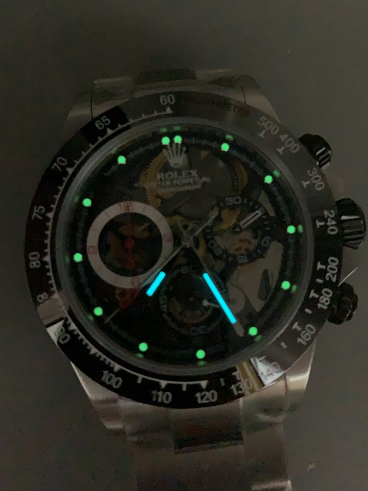 Rolex Daytona Super Clone Artisans De Geneve Stainless Steel Watch Black Ceramic Bezel Watch - view 11