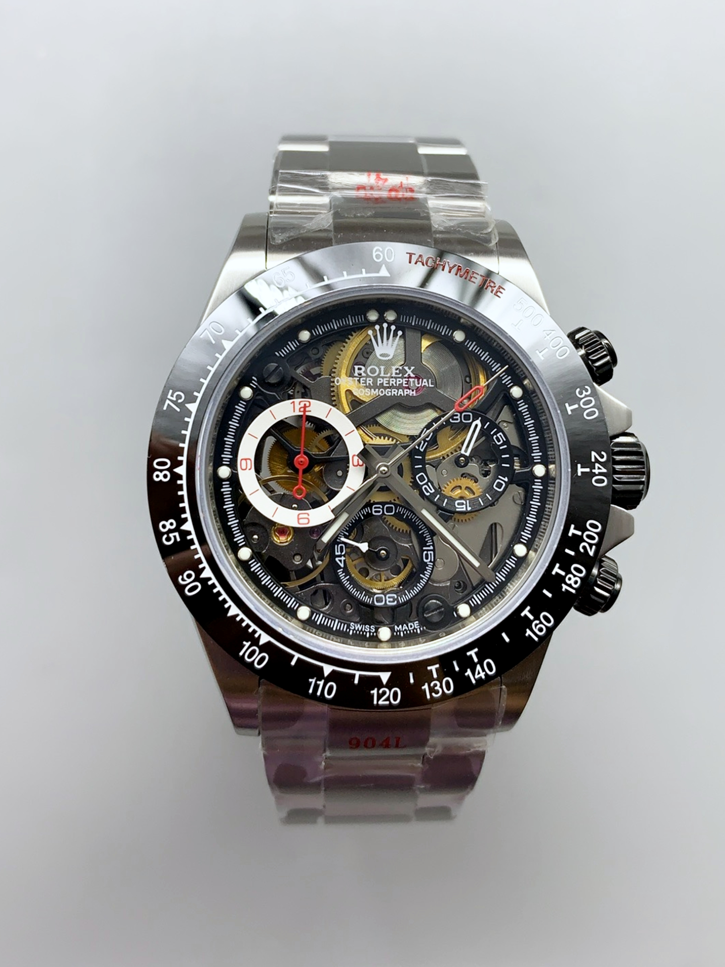 Rolex Daytona Super Clone Artisans De Geneve Stainless Steel Watch Black Ceramic Bezel Watch - view 2