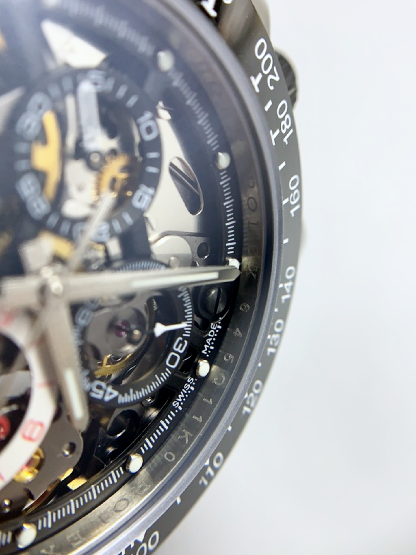 Rolex Daytona Super Clone Artisans De Geneve Stainless Steel Watch Black Ceramic Bezel Watch - view 5