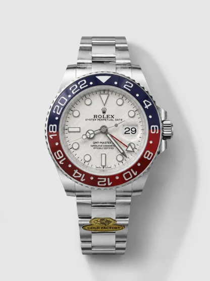 Rolex GMT Masters II Super Clone 126720 Cal.3285 White Meteorite Dial 904L Steel in Oyster Strap Swiss - view 1