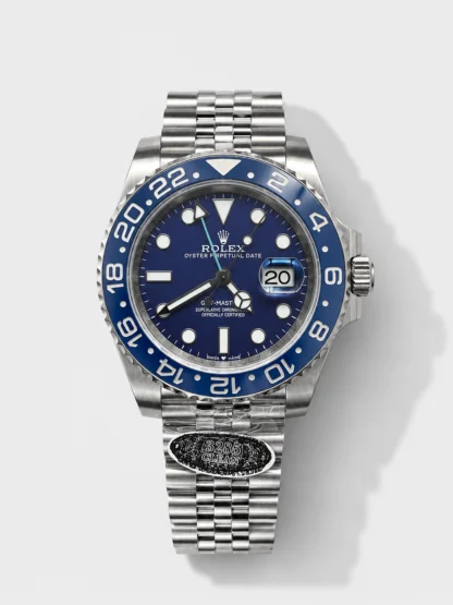 Rolex GMT Masters II Super Clone 126716 “Blaken” 904L Steel Blue Dial Watch - view 1