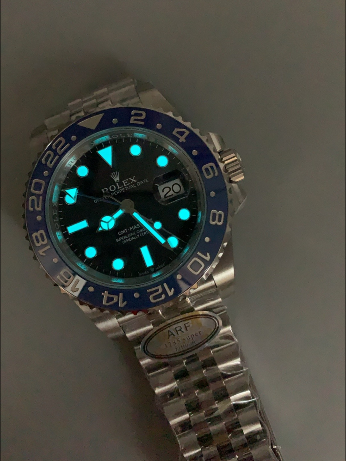 Rolex GMT Masters Super Clone Custom Ceramic Bezel Black Dial Watch - view 11
