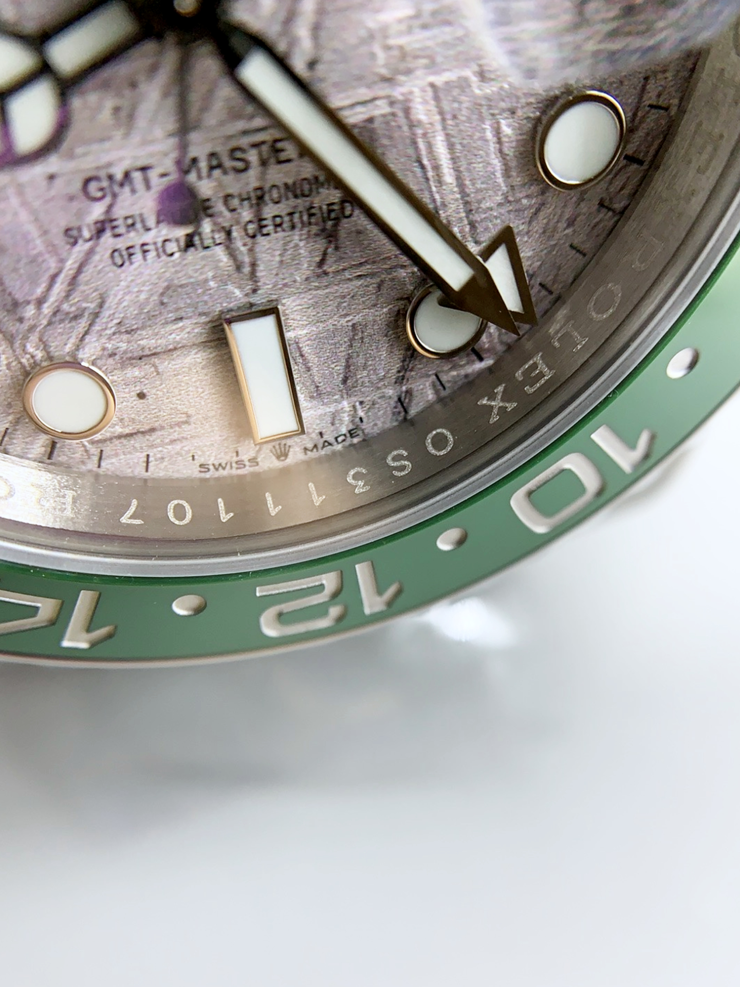 Rolex GMT Masters II 126720 Cal.3285 Pink Meteorite Dial 904L Steel in Jubilee Strap Swiss Super Clone - view 5