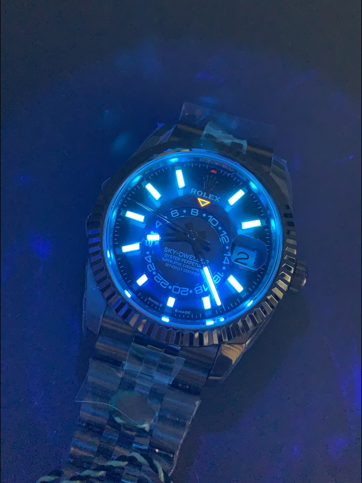 Rolex Sky-Dweller REF# M336934 Blue Dial Watch in 904L Steel Case 1:1 Mirror Super Clone - view 11
