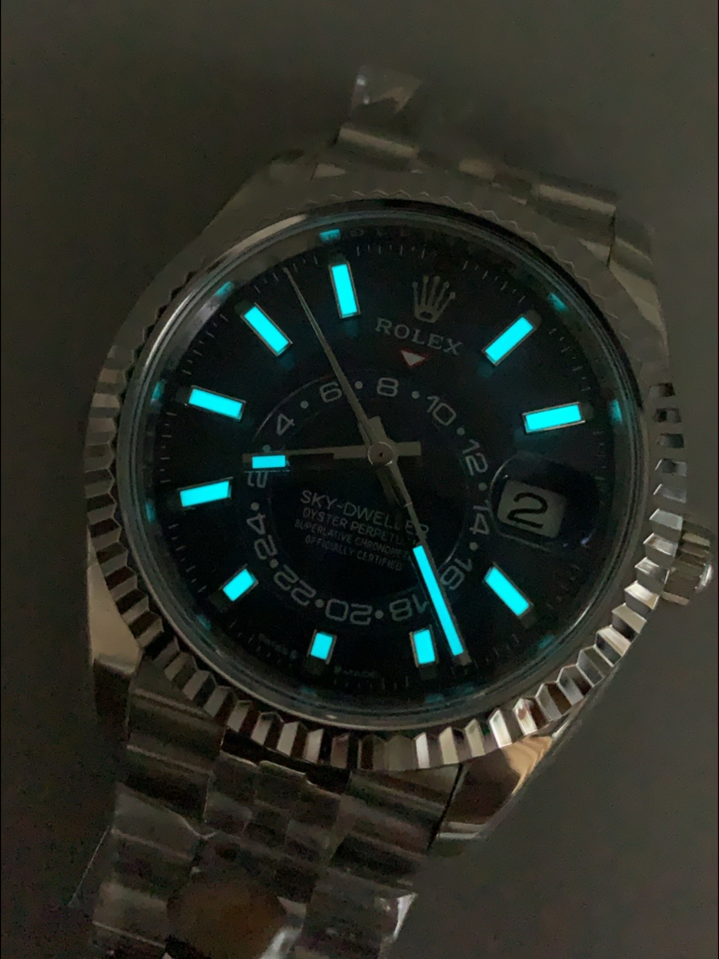 Rolex Sky-Dweller REF# M336934 Blue Dial Watch in 904L Steel Case 1:1 Mirror Super Clone - view 12