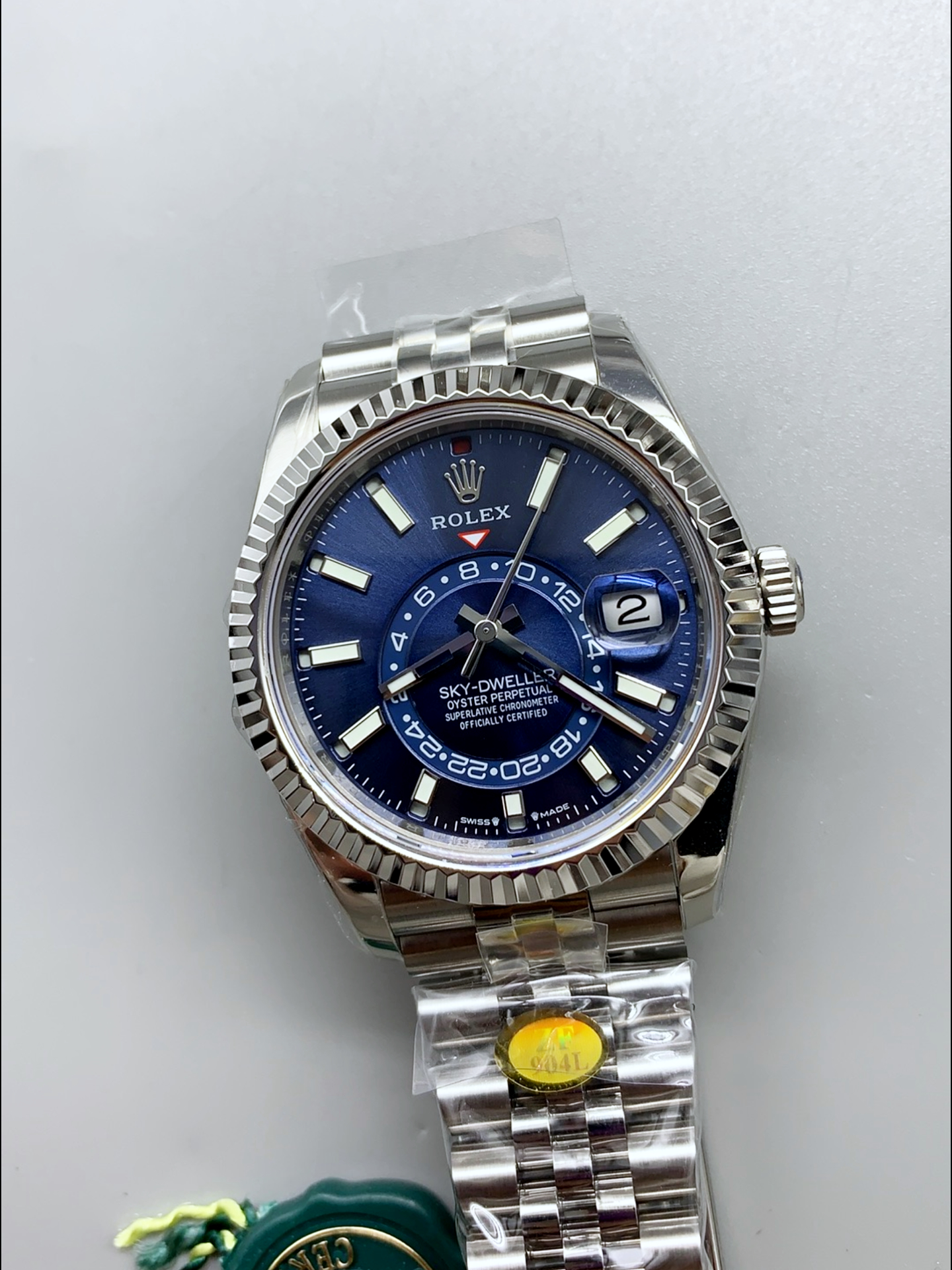 Rolex Sky-Dweller REF# M336934 Blue Dial Watch in 904L Steel Case 1:1 Mirror Super Clone - view 3
