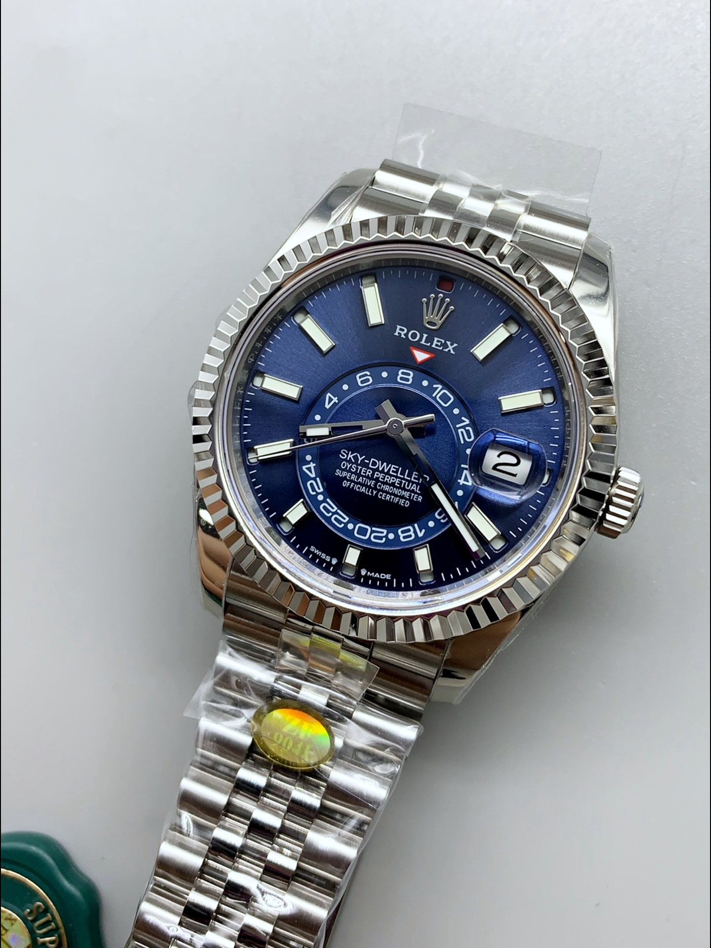 Rolex Sky-Dweller REF# M336934 Blue Dial Watch in 904L Steel Case 1:1 Mirror Super Clone - view 4